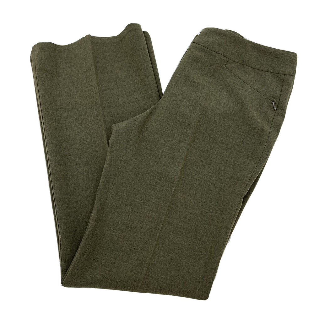 Womyn Secret Meeting Green Wide Leg Dress Pant Size 8 Career Trouser Pants